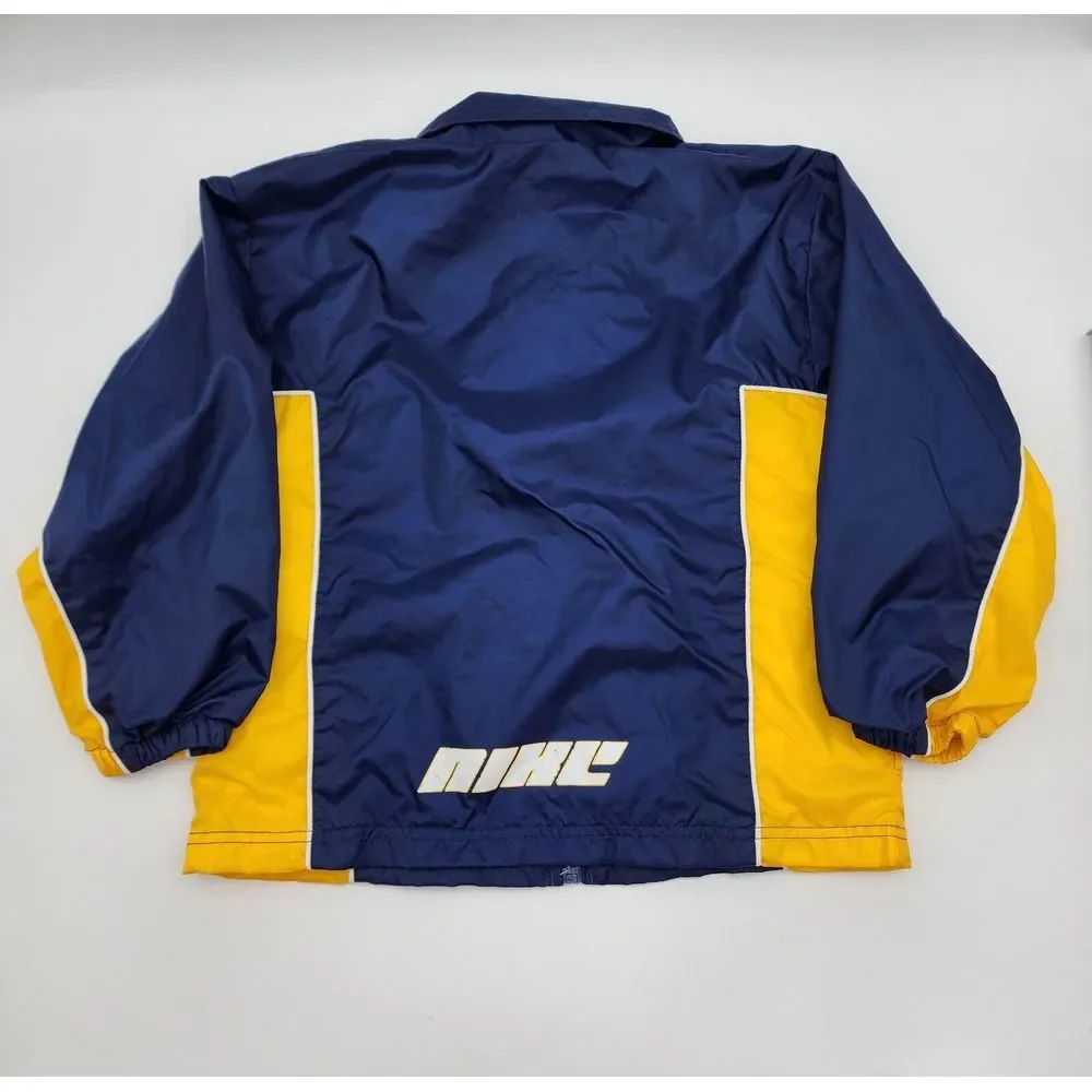 Nike‎ Kids Boys Size 7 Navy Yellow Windbreaker Jacket